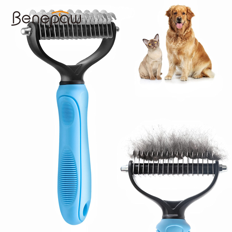 Undercoat Rake Dematting Tool Dog Shedding - Benepaw Chó Chuyên Nghiệp Lớp Lông