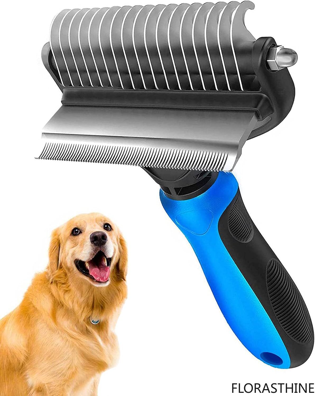 Undercoat Rake Dematting Tool Dog Shedding - Pet Grooming Brush, Dog Brush for
