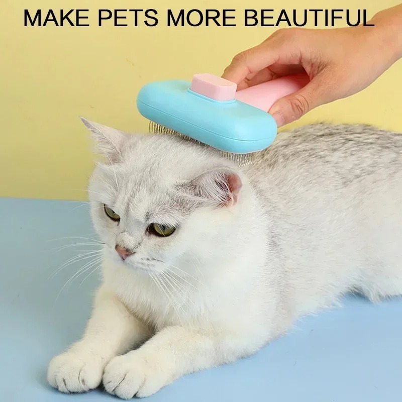Slicker Brush Self Cleaning Pet Grooming - Self Cleaning Slicker Brush Pet Grooming