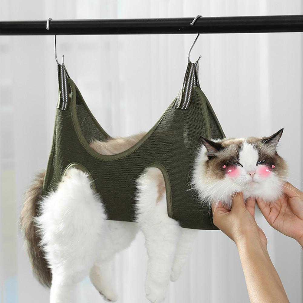 Pet Grooming Hammock Sling Restraint - Cat Grooming Hammock Cat Dog Nail