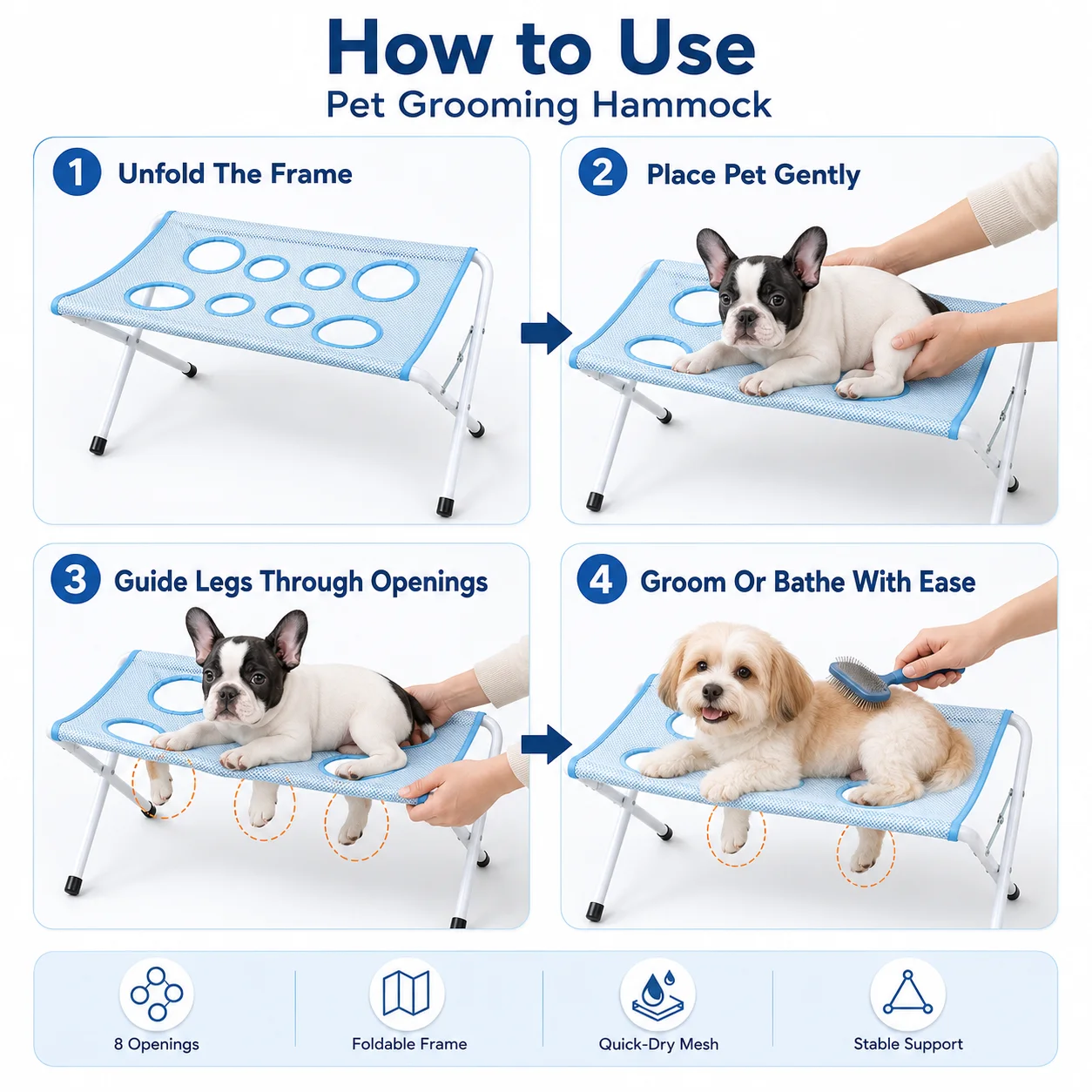 Cat Dog Grooming Hammock Adjus - đánh giá và giá Pet Grooming Hammock Sling Restraint