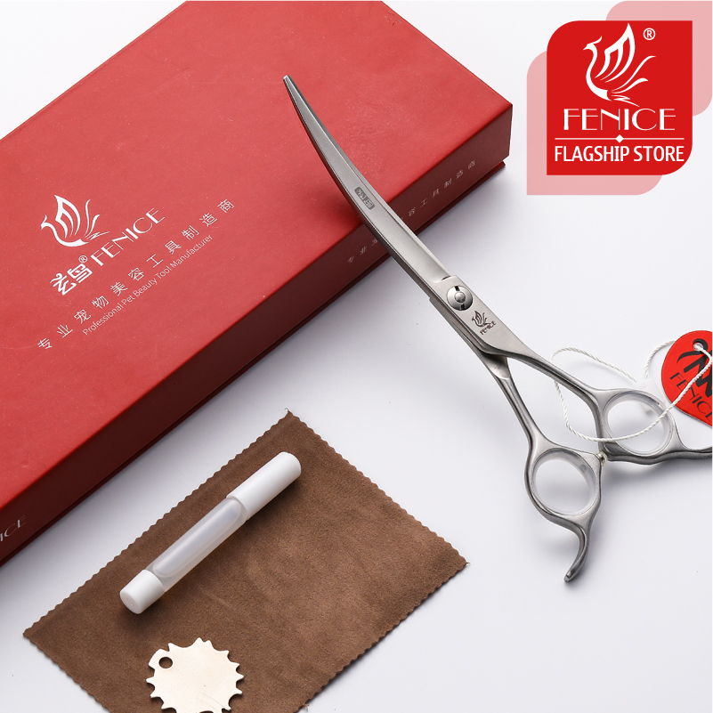 Fenice Chuyên Nghiệp Cho Thú C - đánh giá và giá Professional Pet Grooming Scissors Curved