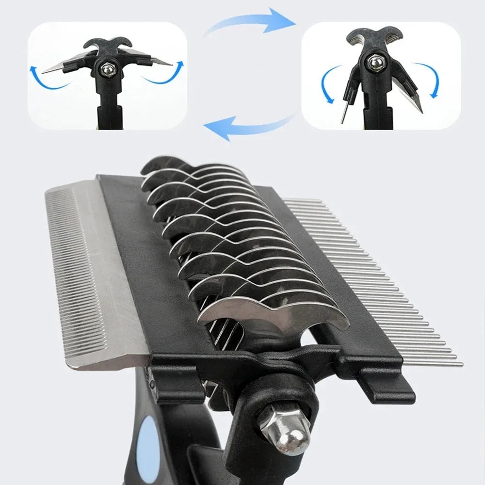 3 In 1 Pet Deshedding Brush Do - đánh giá và giá Undercoat Rake Dematting Tool Dog Shedding