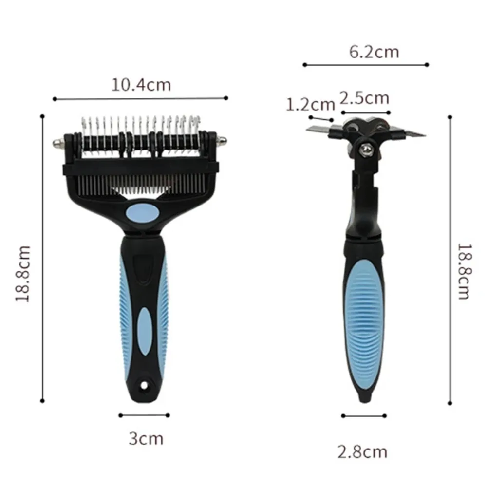 3 In 1 Pet Deshedding Brush Do - đánh giá và giá Undercoat Rake Dematting Tool Dog Shedding