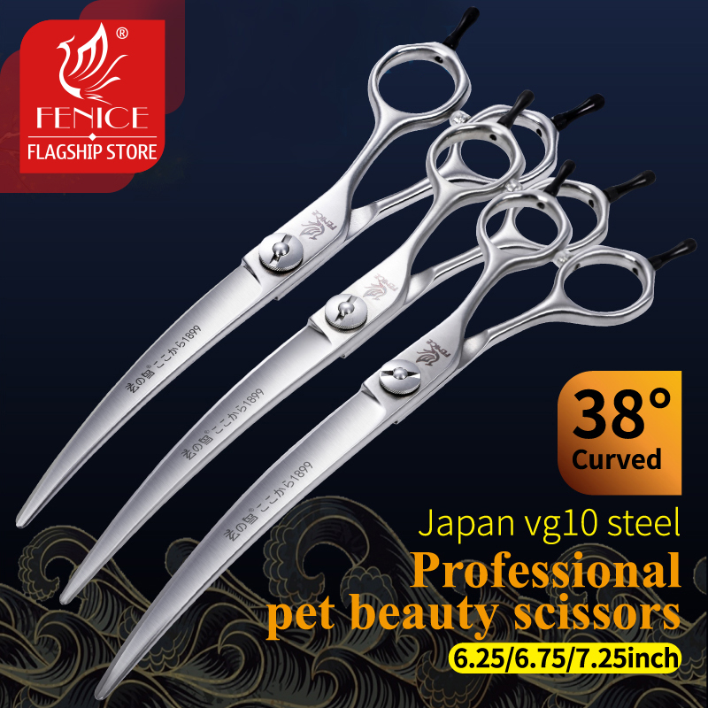 Fenice Chuyên Nghiệp Cho Chó C - đánh giá và giá Professional Pet Grooming Scissors Curved