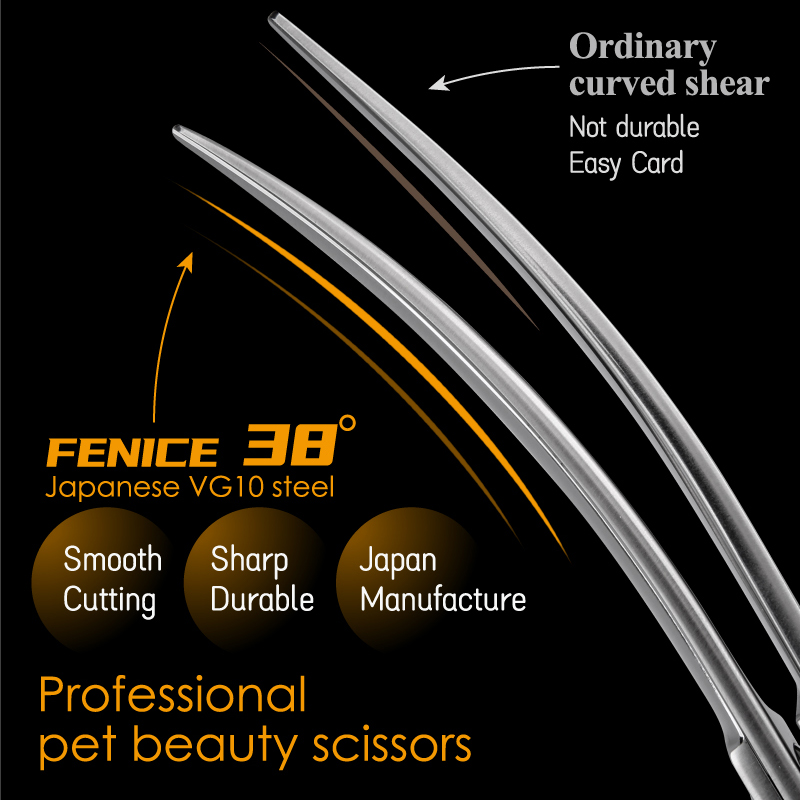Fenice Chuyên Nghiệp Cho Chó C - đánh giá và giá Professional Pet Grooming Scissors Curved