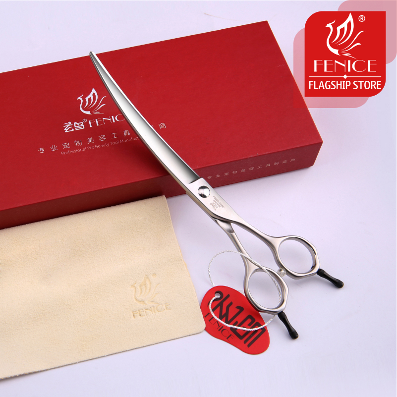 Fenice Chuyên Nghiệp Cho Chó C - đánh giá và giá Professional Pet Grooming Scissors Curved