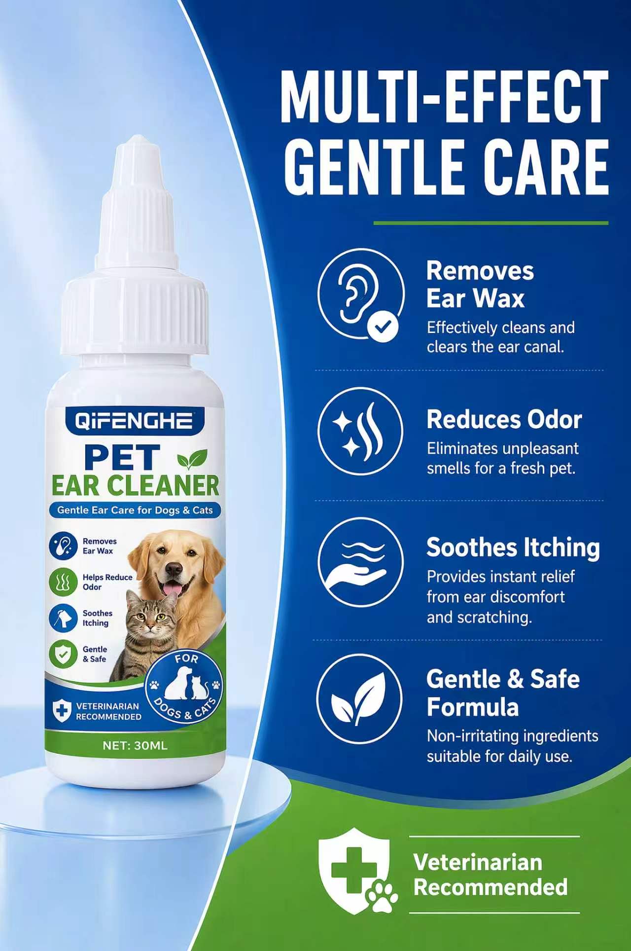 30ml Pet Ear Cleaner Drops for - đánh giá và giá Dog Ear Cleaner Solution Drops Wash