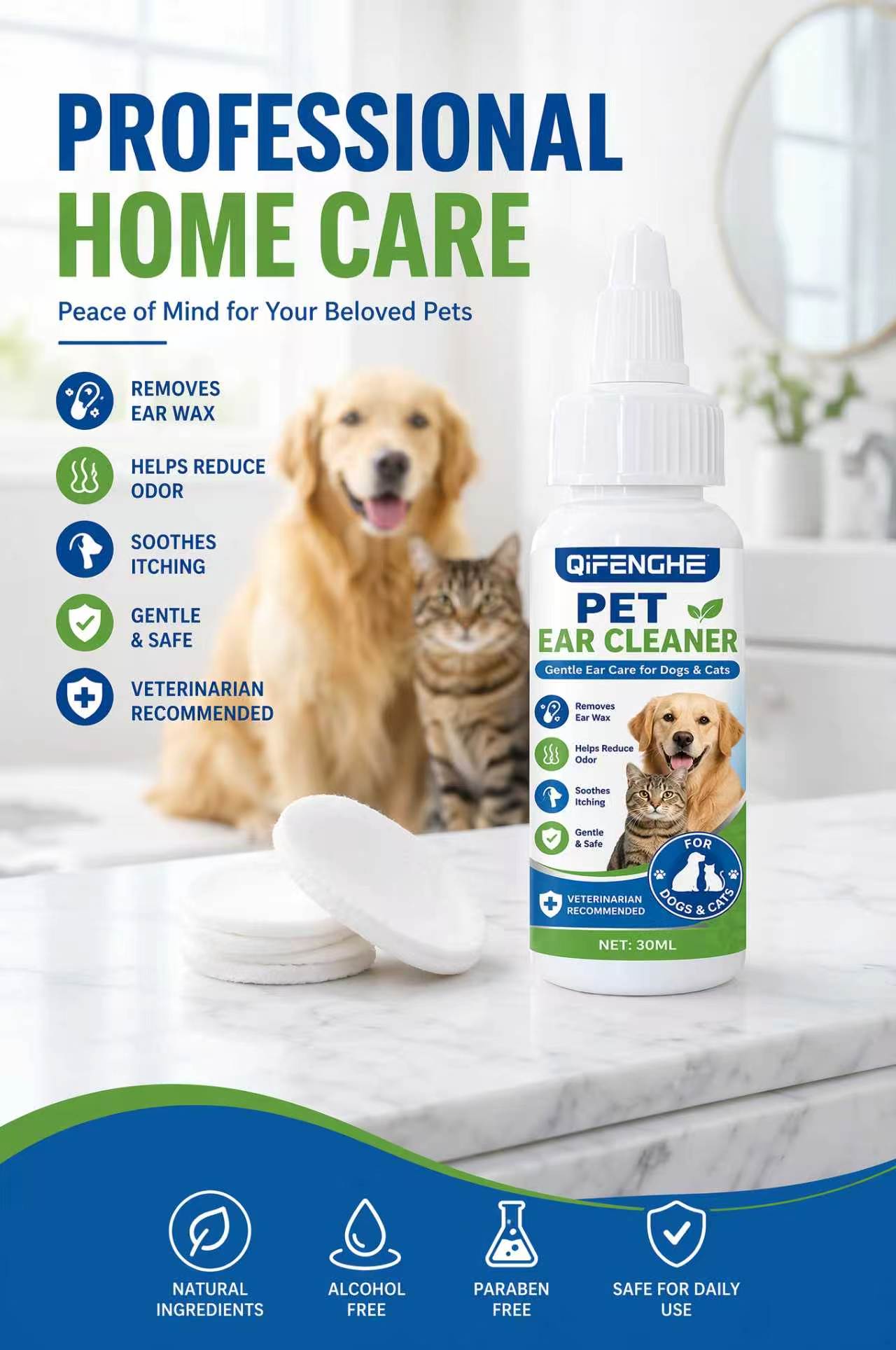 30ml Pet Ear Cleaner Drops for - đánh giá và giá Dog Ear Cleaner Solution Drops Wash