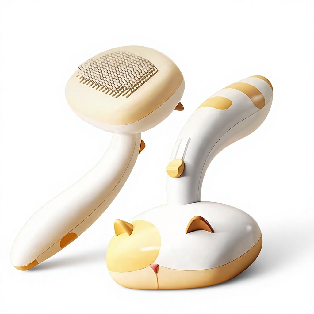 Pet Grooming Brush Stainless S - đánh giá và giá Slicker Brush Self Cleaning Pet Grooming
