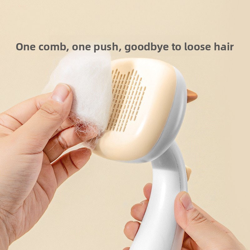 Pet Grooming Brush Stainless S - đánh giá và giá Slicker Brush Self Cleaning Pet Grooming
