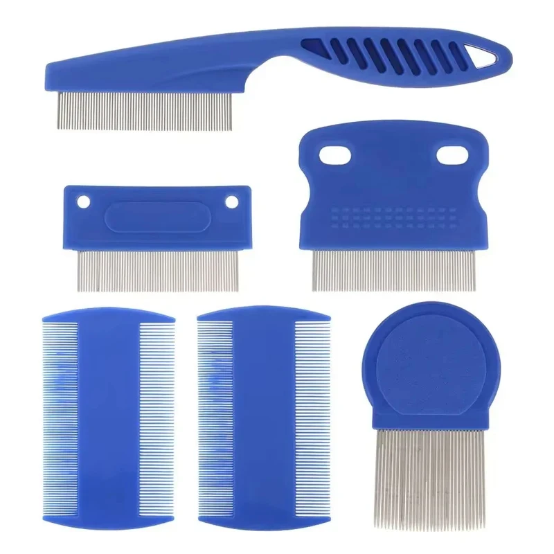 6Pcs/set Pet Flea Comb Stainle - đánh giá và giá Flea Comb Fine Tooth Pet Tear Stain