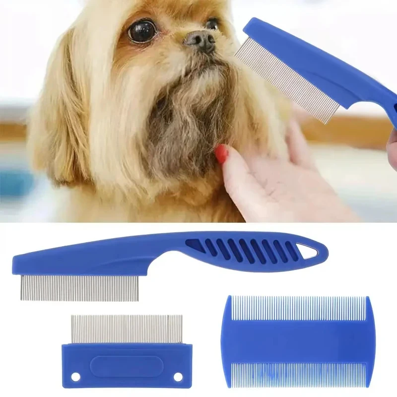 6Pcs/set Pet Flea Comb Stainle - đánh giá và giá Flea Comb Fine Tooth Pet Tear Stain