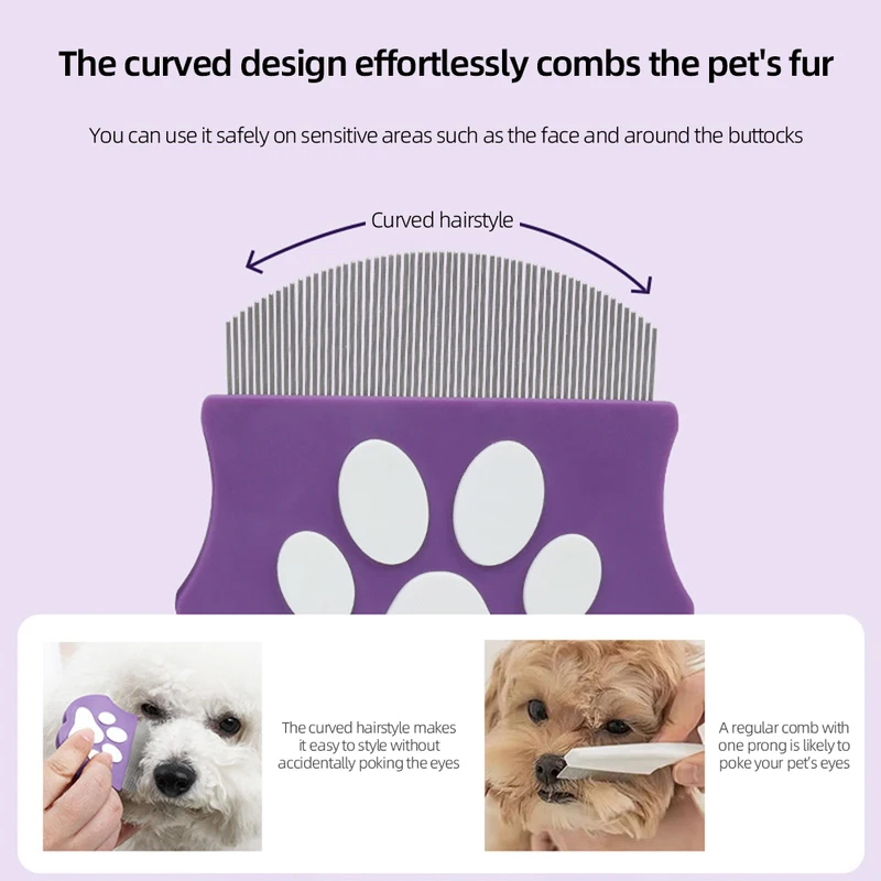 Pet Flea Comb for Cats Dogs Te - đánh giá và giá Flea Comb Fine Tooth Pet Tear Stain