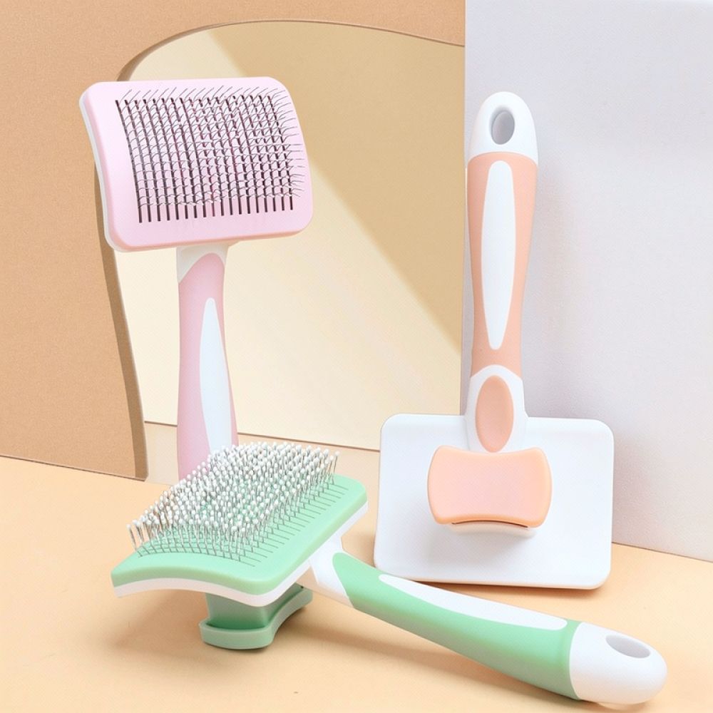 Pet Hair Grooming Tool Self Cl - đánh giá và giá Slicker Brush Self Cleaning Pet Grooming