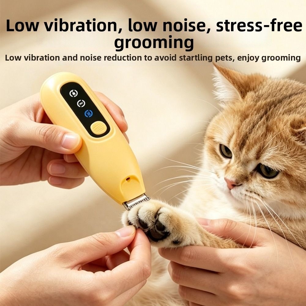 Convenient LED Light Pet Paw T - đánh giá và giá Cordless Dog Clippers Low Noise Grooming
