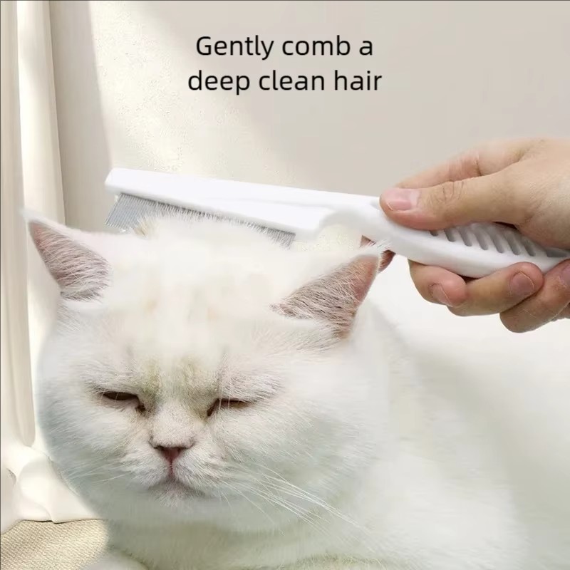 1Pcs Pet Tear Stain & Flea Com - đánh giá và giá Flea Comb Fine Tooth Pet Tear Stain