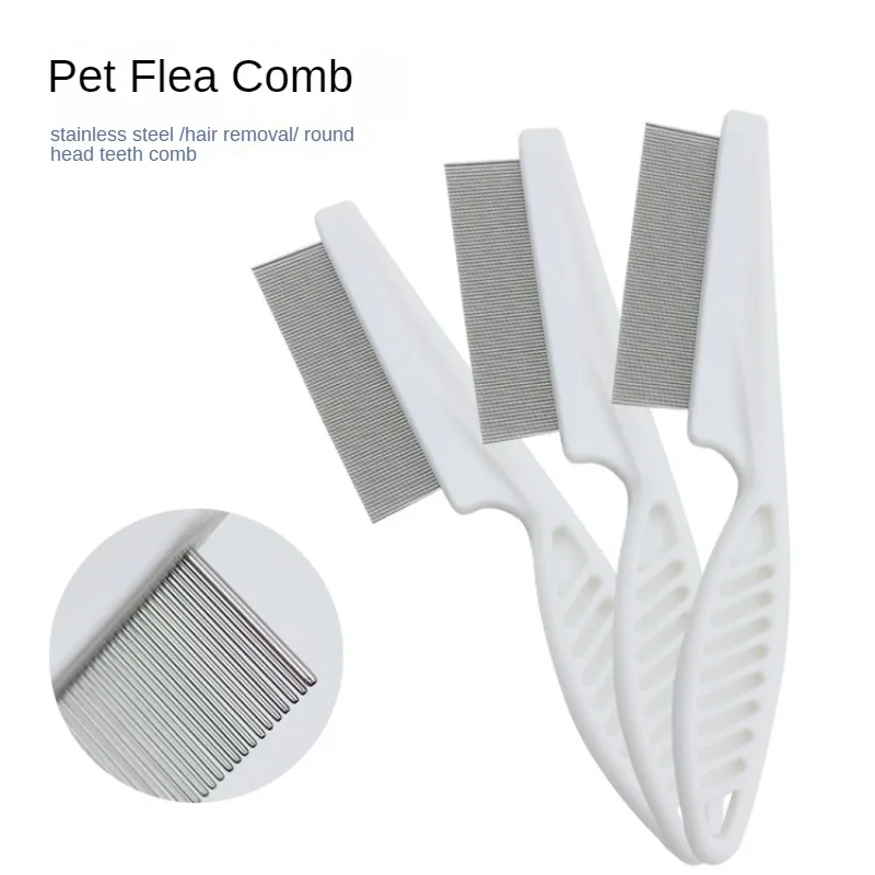 1Pcs Pet Tear Stain & Flea Com - đánh giá và giá Flea Comb Fine Tooth Pet Tear Stain