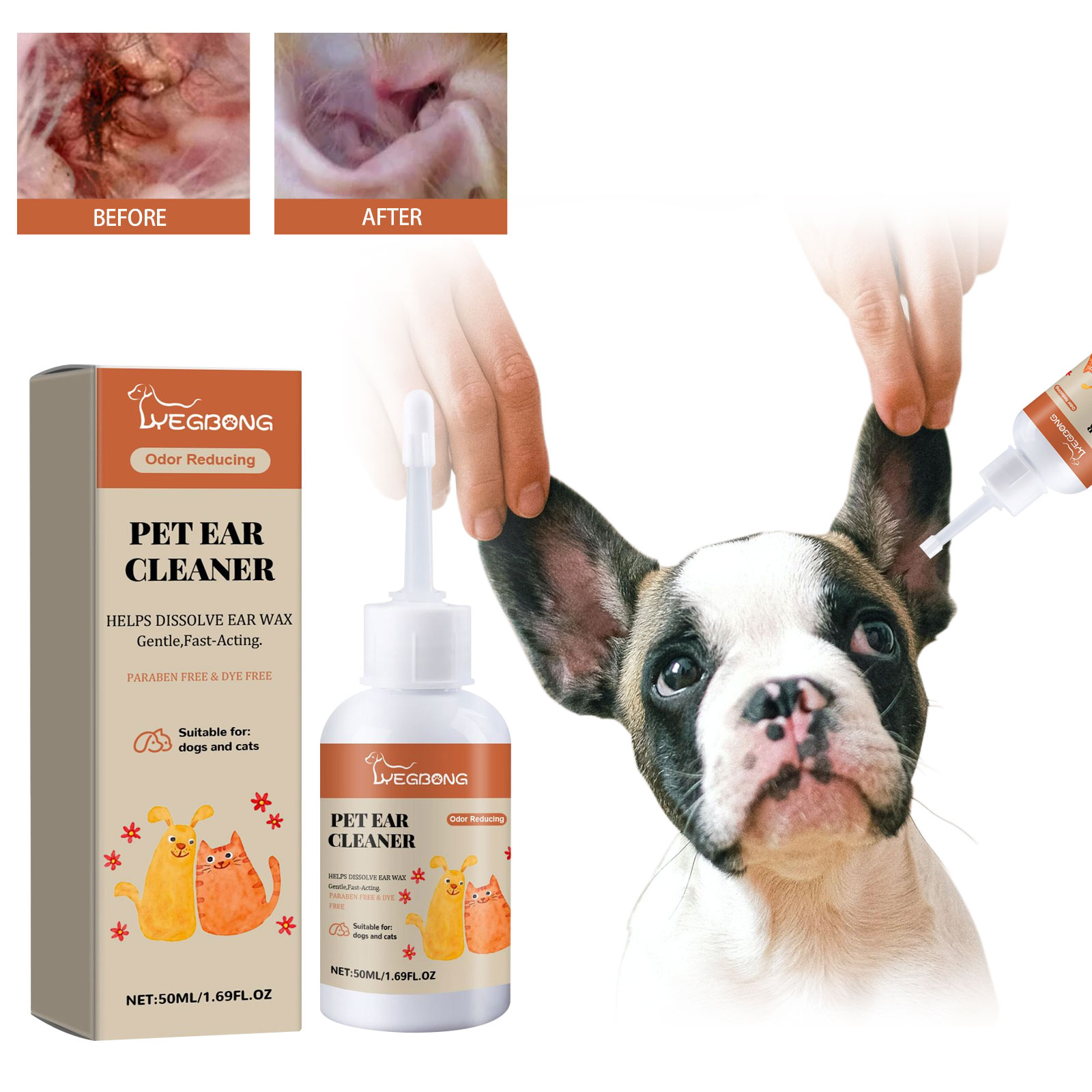Dog Ear Cleaner Drop Earwax Od - đánh giá và giá Dog Ear Cleaner Solution Drops Wash