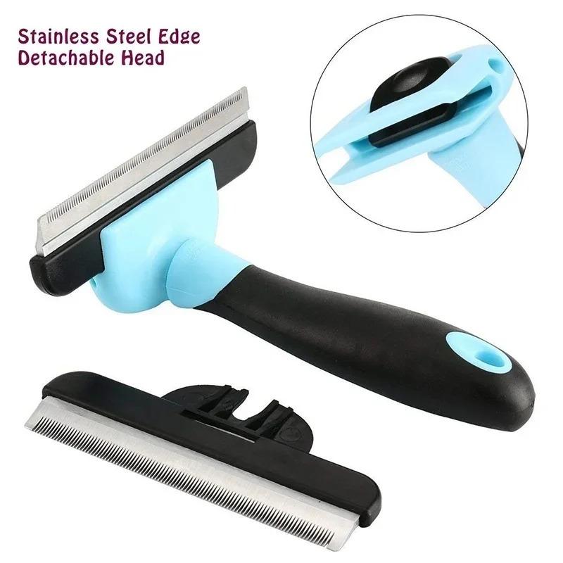 Pet Grooming Brush-Double Side - đánh giá và giá Undercoat Rake Dematting Tool Dog Shedding