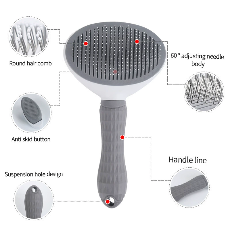 Pet One Button Self Cleaning S - đánh giá và giá Slicker Brush Self Cleaning Pet Grooming