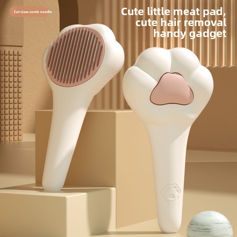 Pet Grooming Brush Deshedding, - đánh giá và giá Slicker Brush Self Cleaning Pet Grooming
