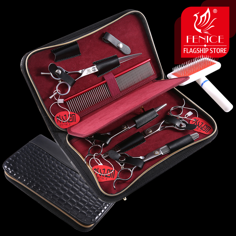 Fenice 6.5/7/7.5/8 Inch Chó Mè - đánh giá và giá Professional Pet Grooming Scissors Curved