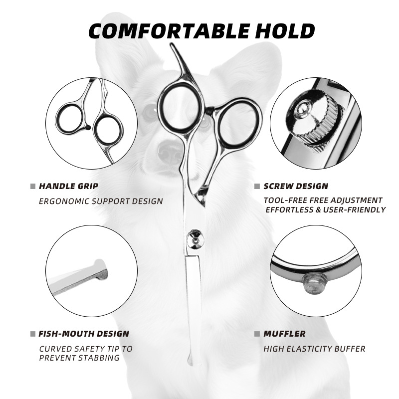 Stainless Steel Pet Grooming S - đánh giá và giá Professional Pet Grooming Scissors Curved