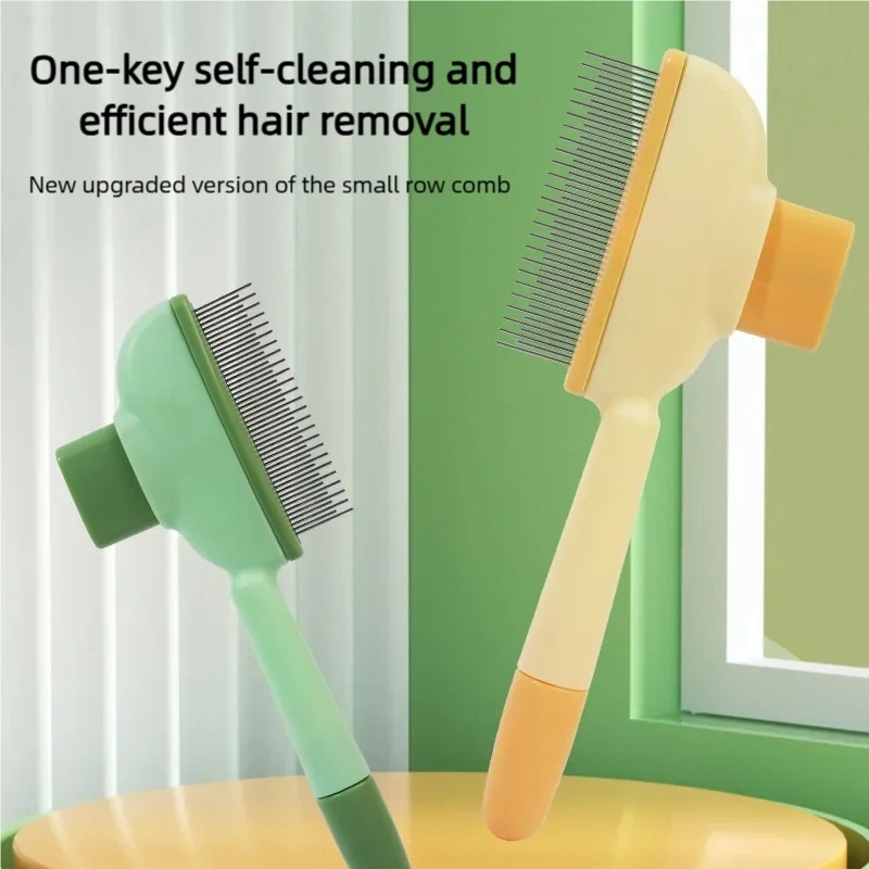 One Button Self Cleaning Slick - đánh giá và giá Slicker Brush Self Cleaning Pet Grooming
