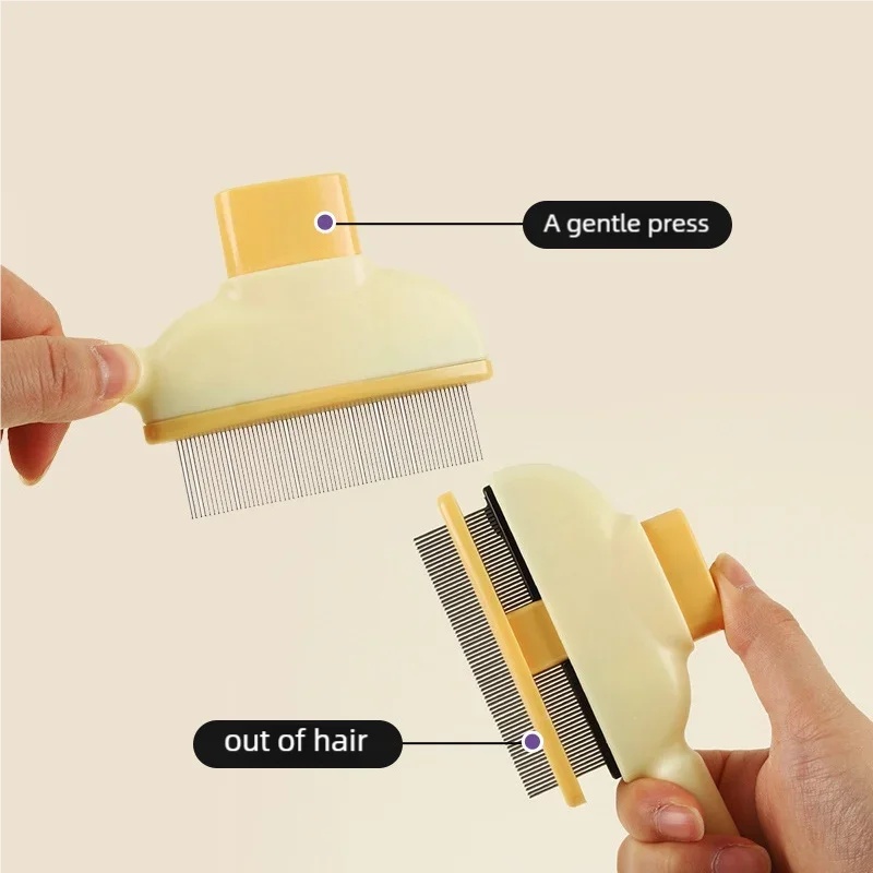 One Button Self Cleaning Slick - đánh giá và giá Slicker Brush Self Cleaning Pet Grooming