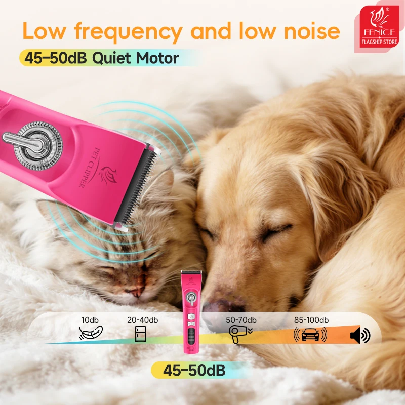 Fenice H100 Cordless Rechargea - đánh giá và giá Cordless Dog Clippers Low Noise Grooming