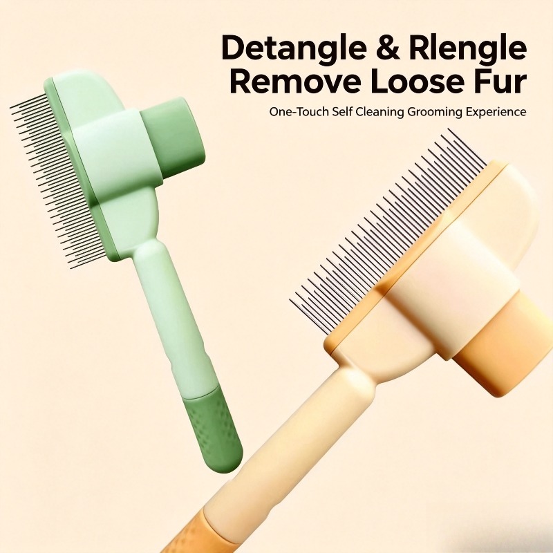 Pet Self Cleaning Slicker Brus - đánh giá và giá Slicker Brush Self Cleaning Pet Grooming