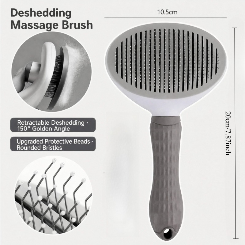 Dog Cat Grooming Brush, Self-C - đánh giá và giá Slicker Brush Self Cleaning Pet Grooming