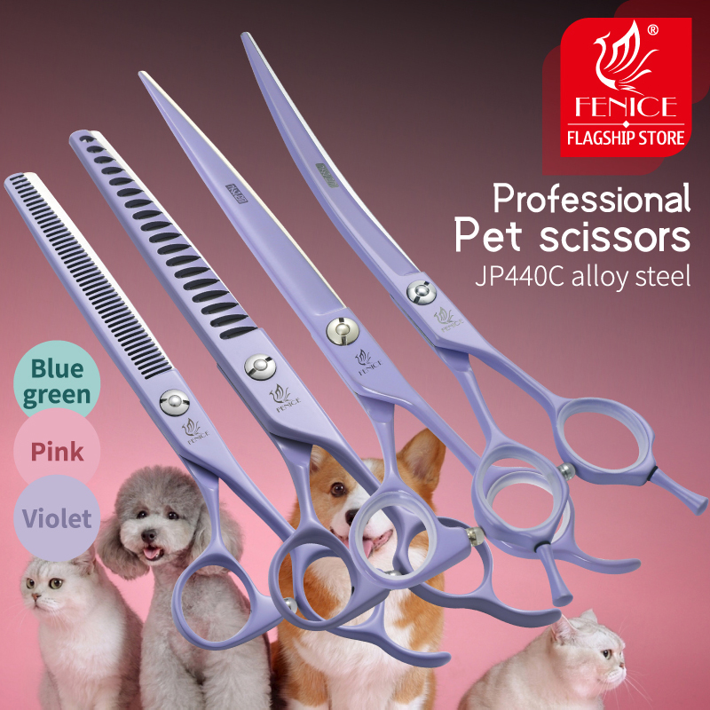 Fenice Professional 6.5/7 Inch - đánh giá và giá Professional Pet Grooming Scissors Curved