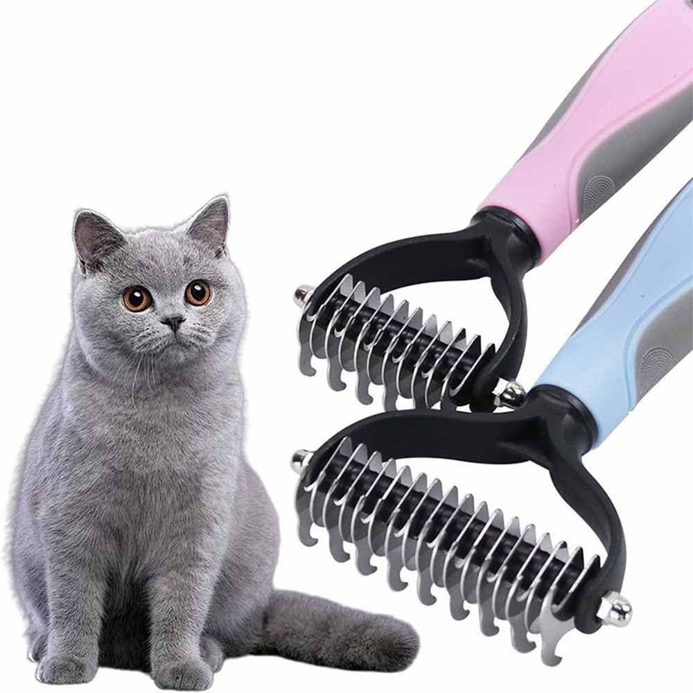 Pet Grooming Brush - Shedding  - đánh giá và giá Undercoat Rake Dematting Tool Dog Shedding