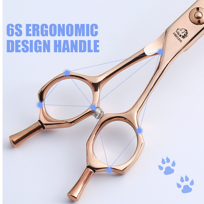FIRELION Chuyên Nghiệp VG10 7. - đánh giá và giá Professional Pet Grooming Scissors Curved