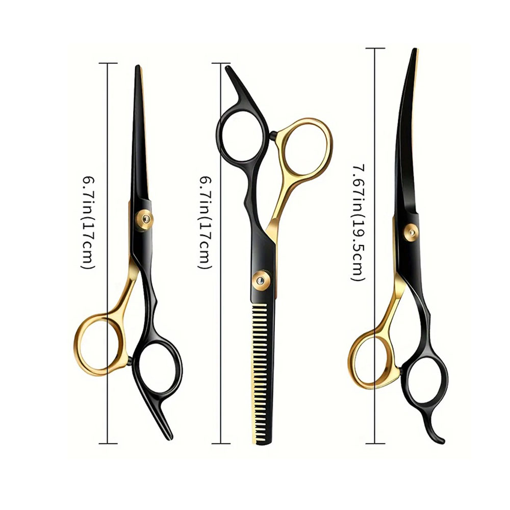 Professional 7-Inch Curved Chu - đánh giá và giá Professional Pet Grooming Scissors Curved