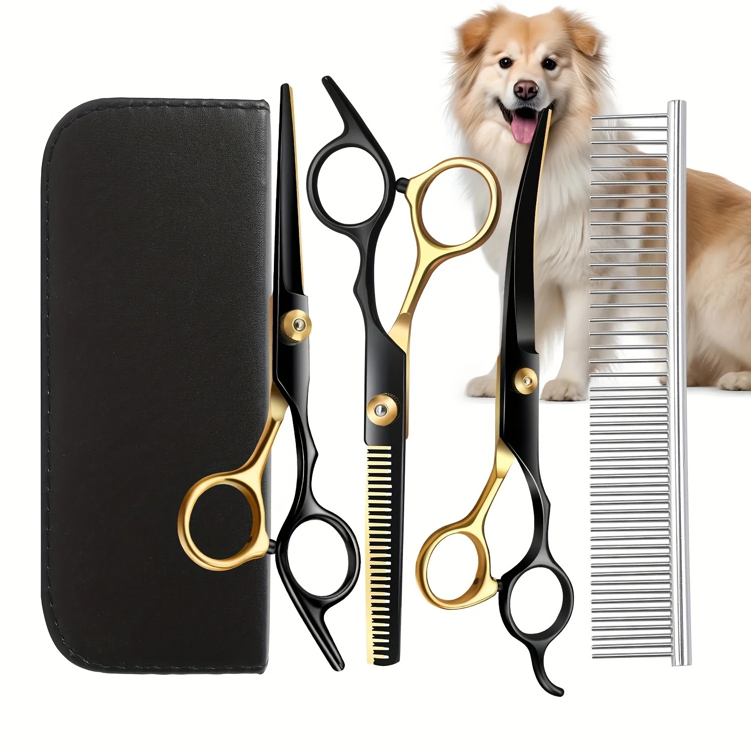 Professional 7-Inch Curved Chu - đánh giá và giá Professional Pet Grooming Scissors Curved